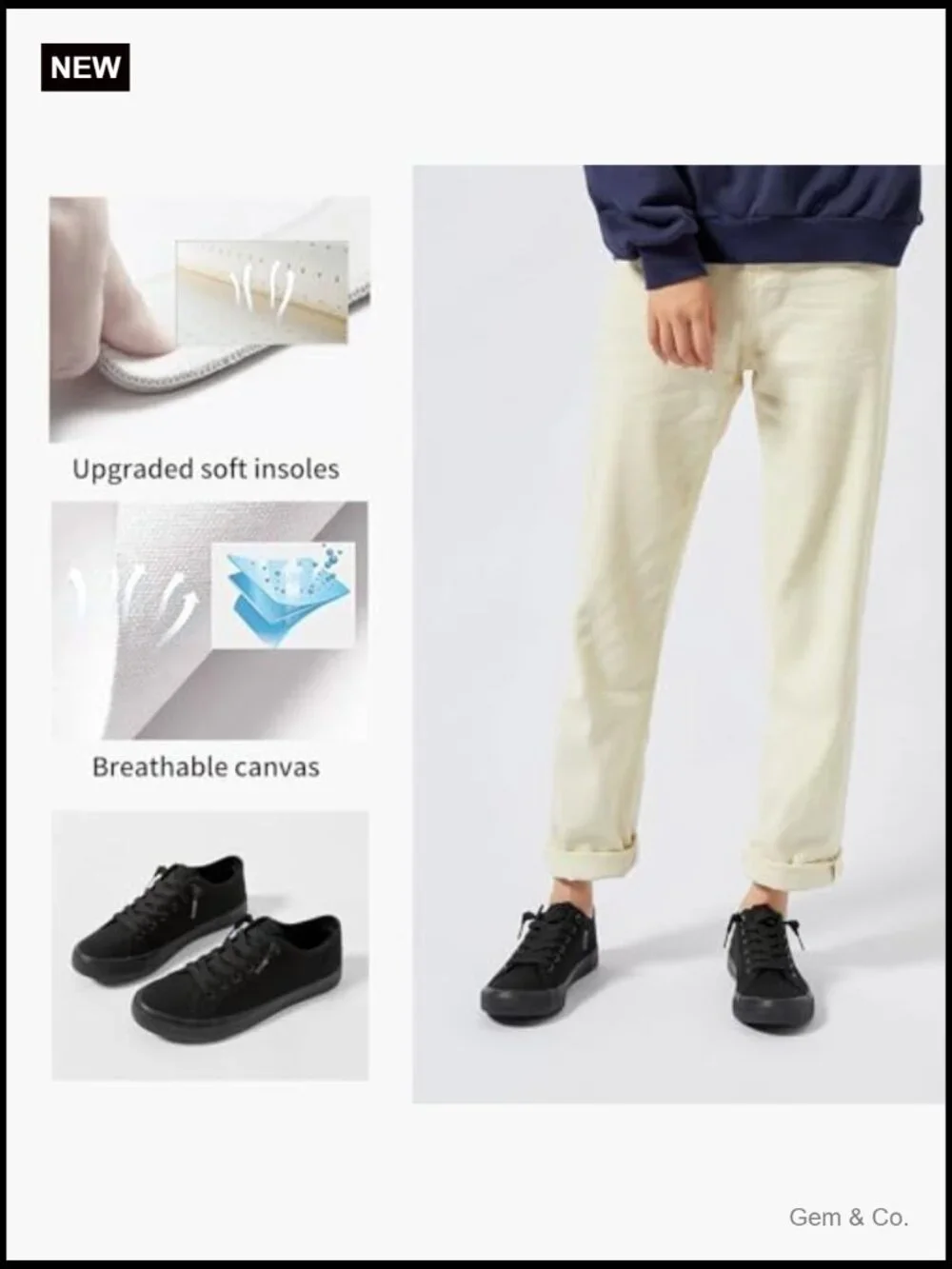 Women Slip On Canvas Fashion Sneakers Lace Up Non Slip Casual Shoes Low Top